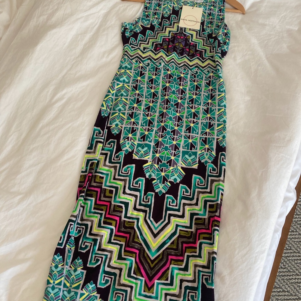 Mara Hoffman Multicolor Geometric Pattern Dress N… - image 8